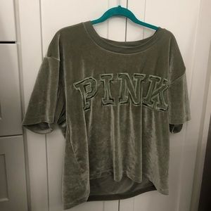 Victoria Secret Pink velvet tee